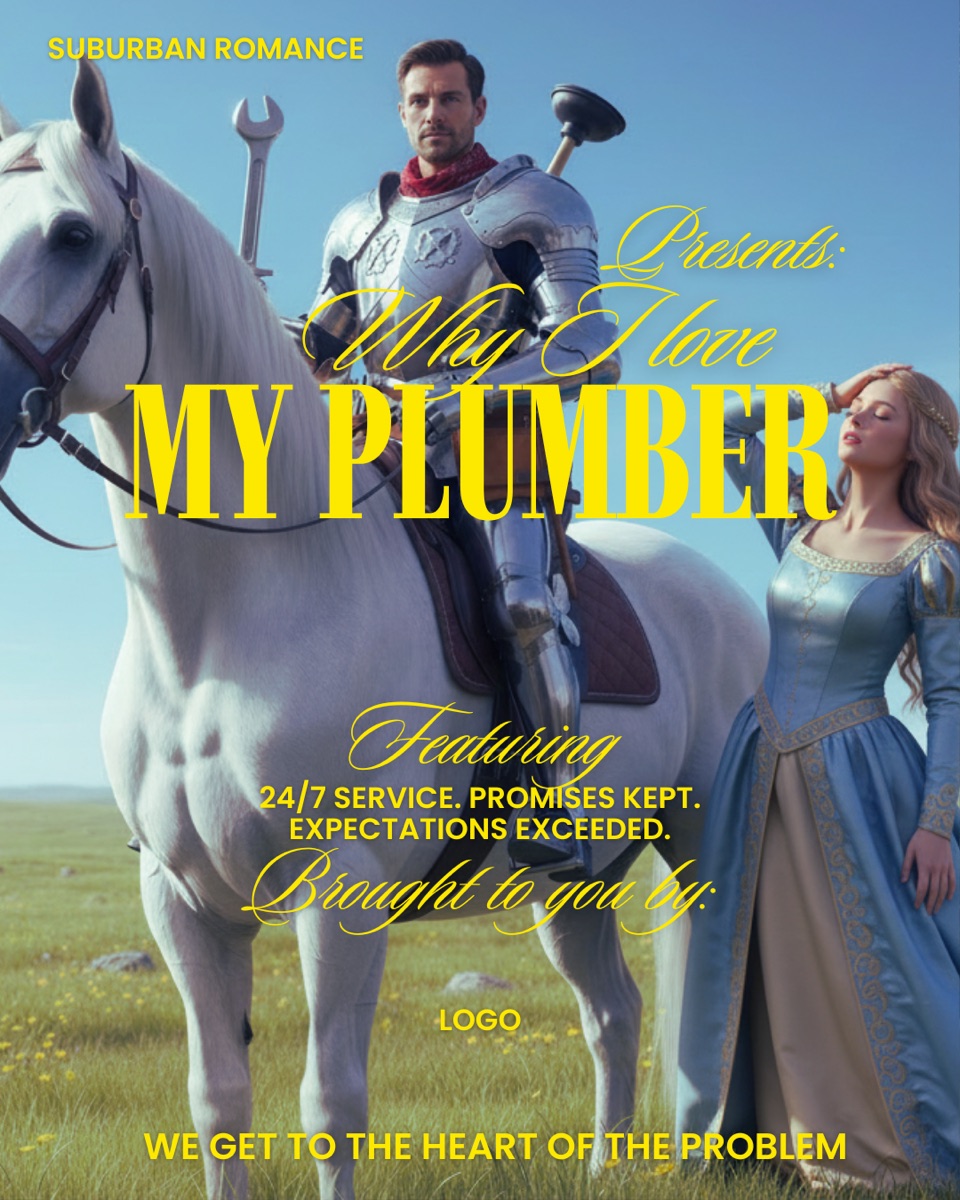 Plumbing ad — “Why I Love My Plumber”