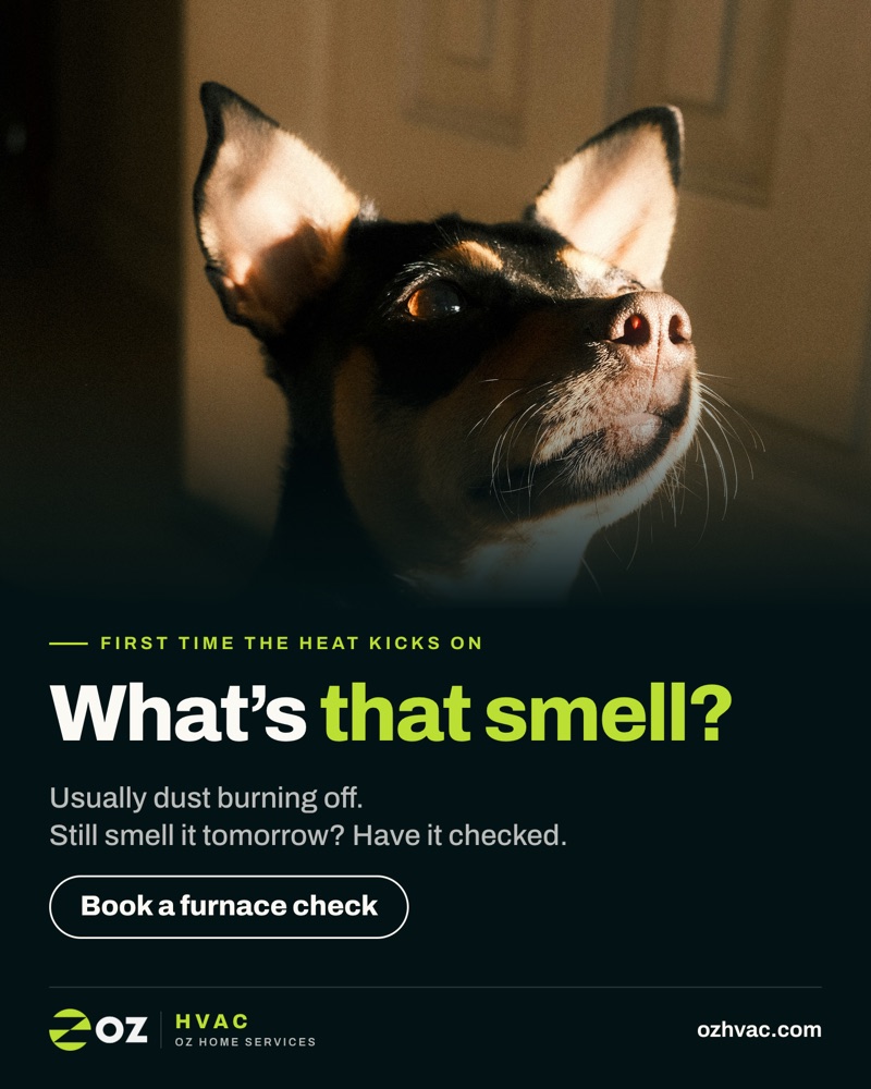 Oz HVAC ad: What's that smell?